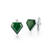 Malachite Pentagon Cufflinks