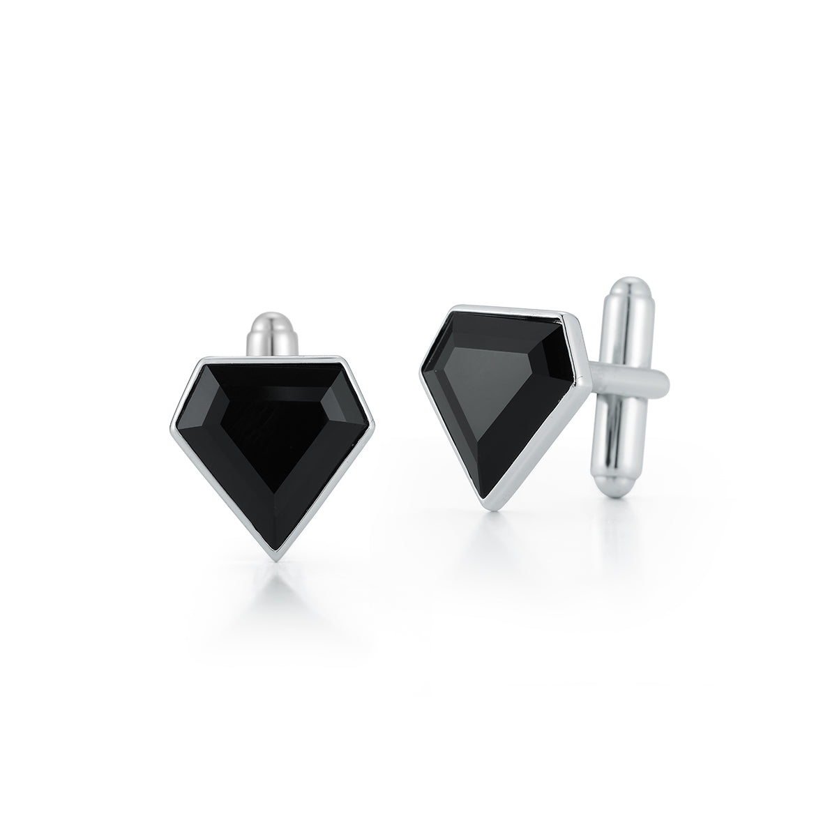 Onyx Pentagon Cufflinks