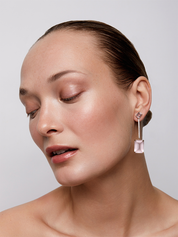 14kt Gold Barely Blush Earring