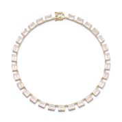 14kt Rose Quartz Anna Riviera Necklace