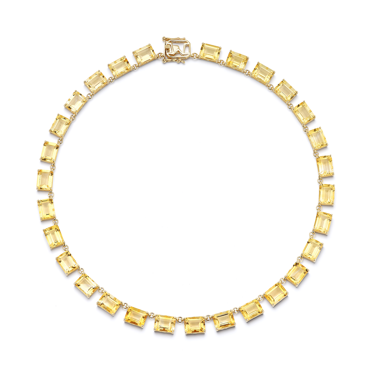 14kt Citrine Anna Riviera Necklace