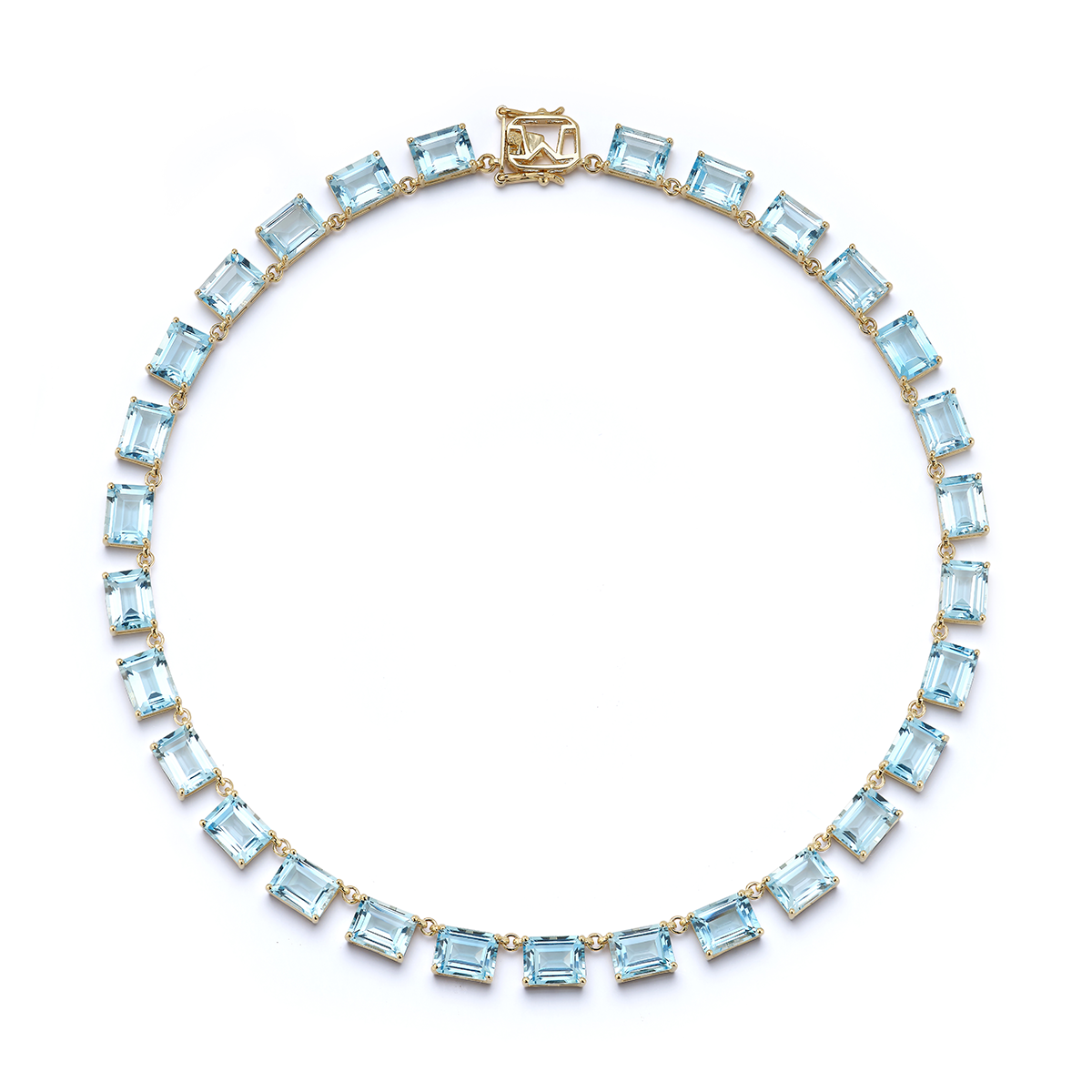 14kt Blue Topaz Anna Riviera Necklace