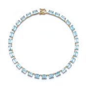 14kt Blue Topaz Anna Riviera Necklace