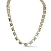 14kt Green Amethyst Anna Riviera Necklace