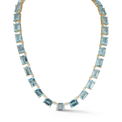 14kt Blue Topaz Anna Riviera Necklace