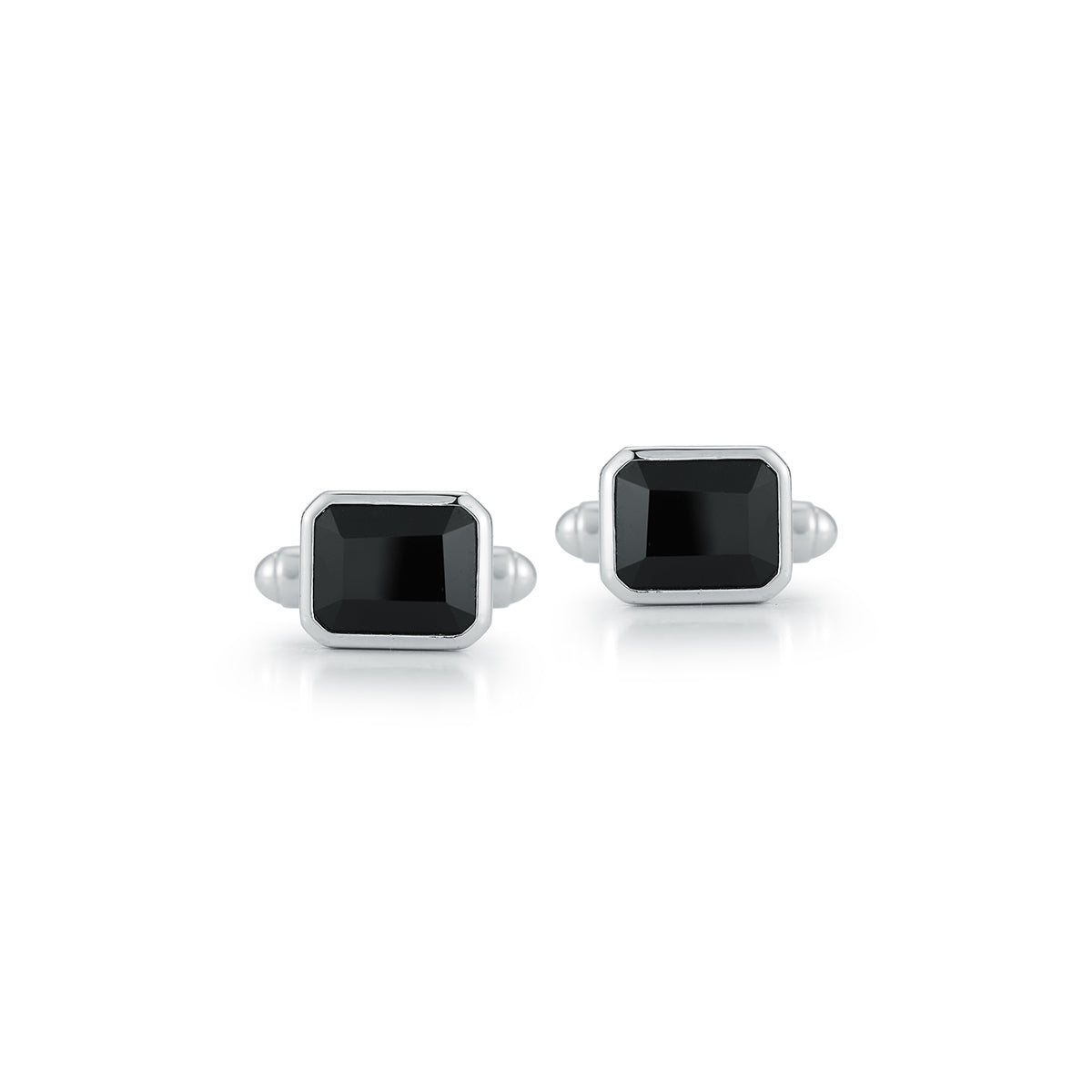 Emerald Cut Onyx Cufflinks