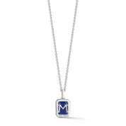 Emerald Cut Lapis Necklace