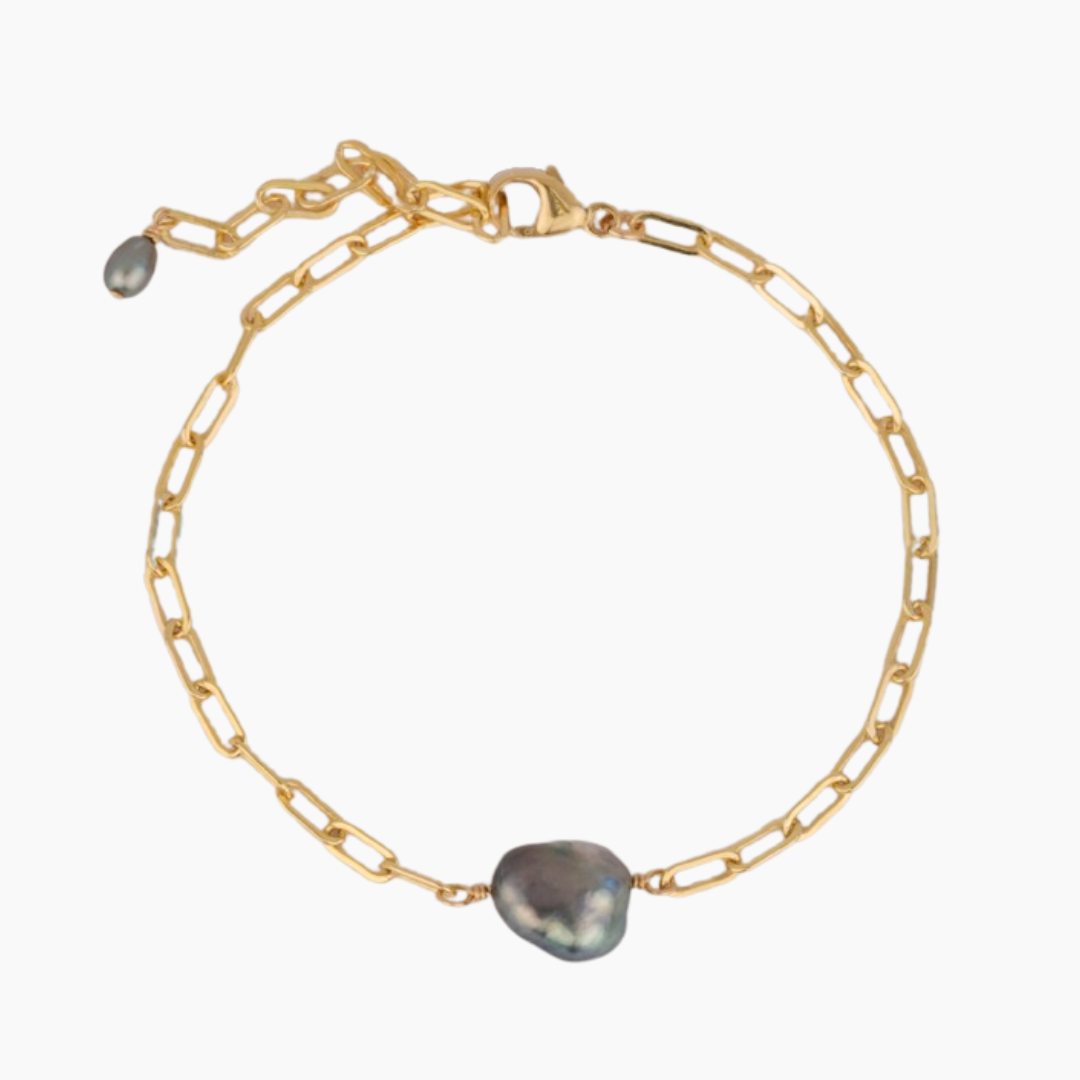 Riley Tahitian Keshi Pearl Bracelet