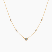 Halo Opal Necklace