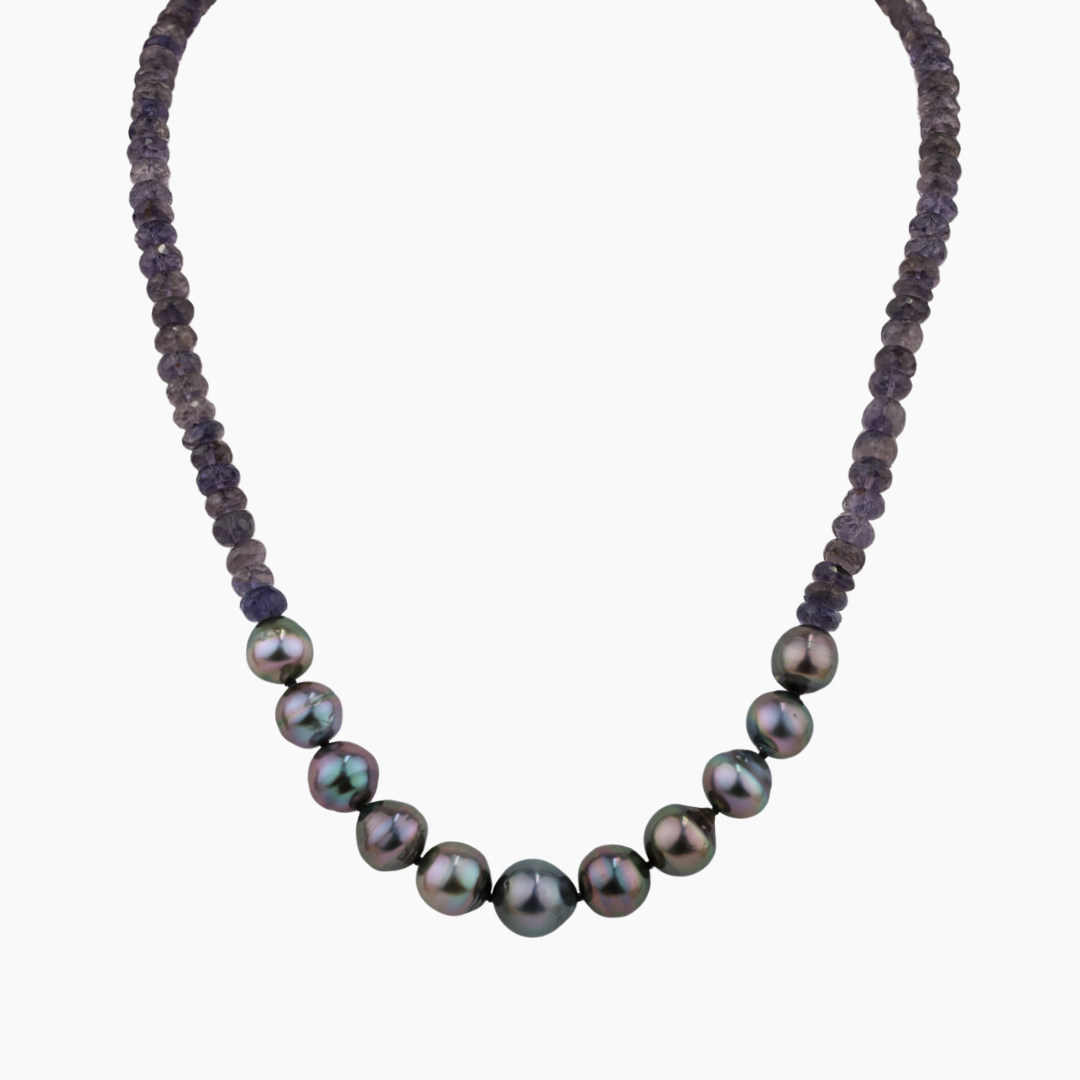 Mana Iolite Tahitian Pearl Necklace