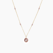 Petite Valentina Pink Pearl Necklace