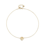 14kt Venus Anklet