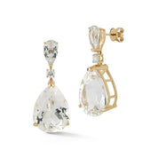 14kt White Topaz Sophia Earrings