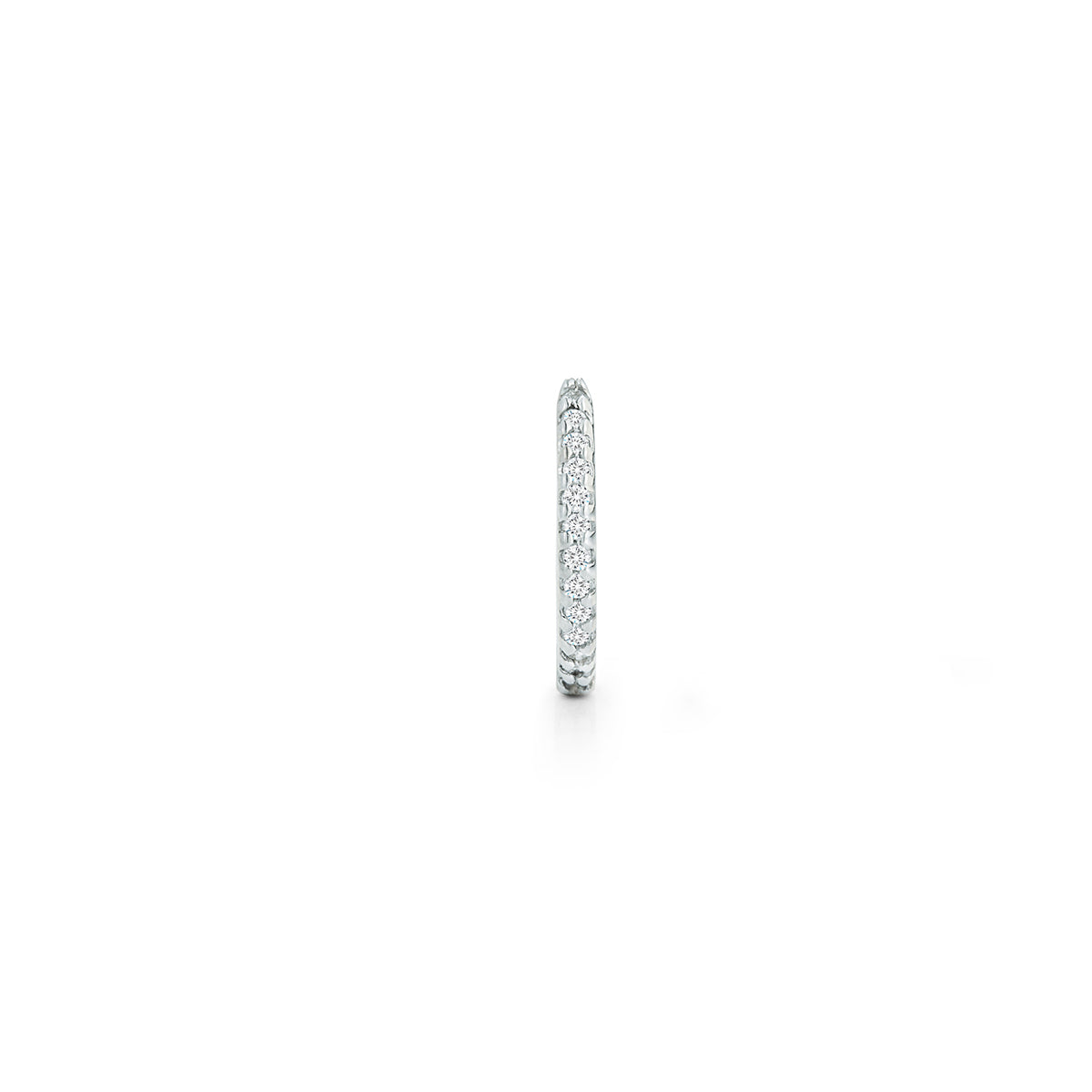 Single 12mm Diamond Huggie