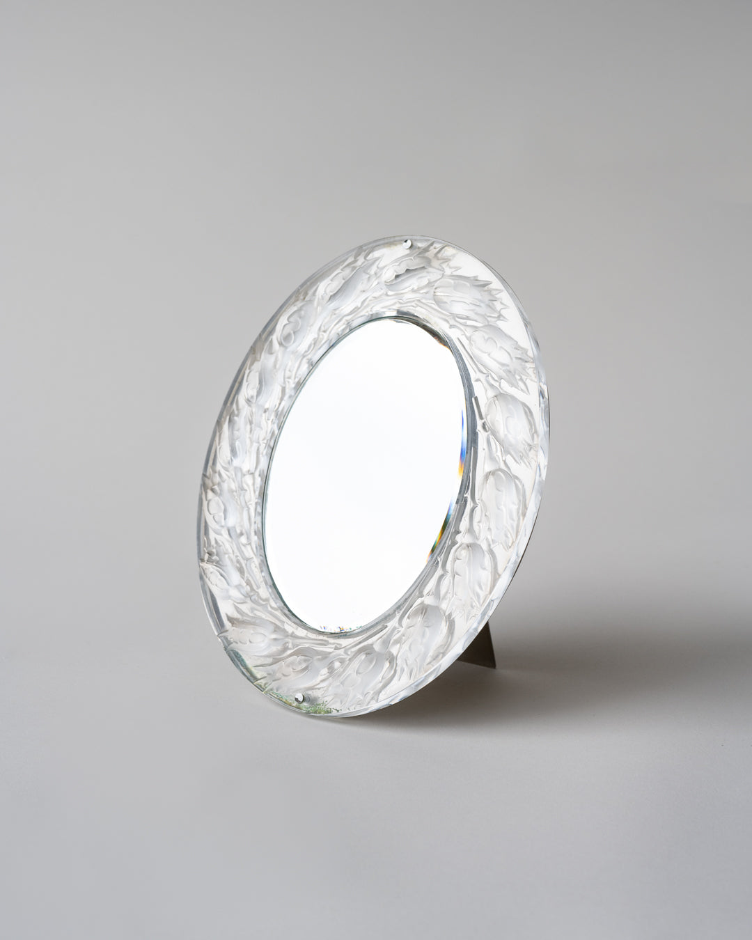 RENÉ LALIQUE ‘BOUTONS DE ROSES’ TABLE MIRROR C. 1970