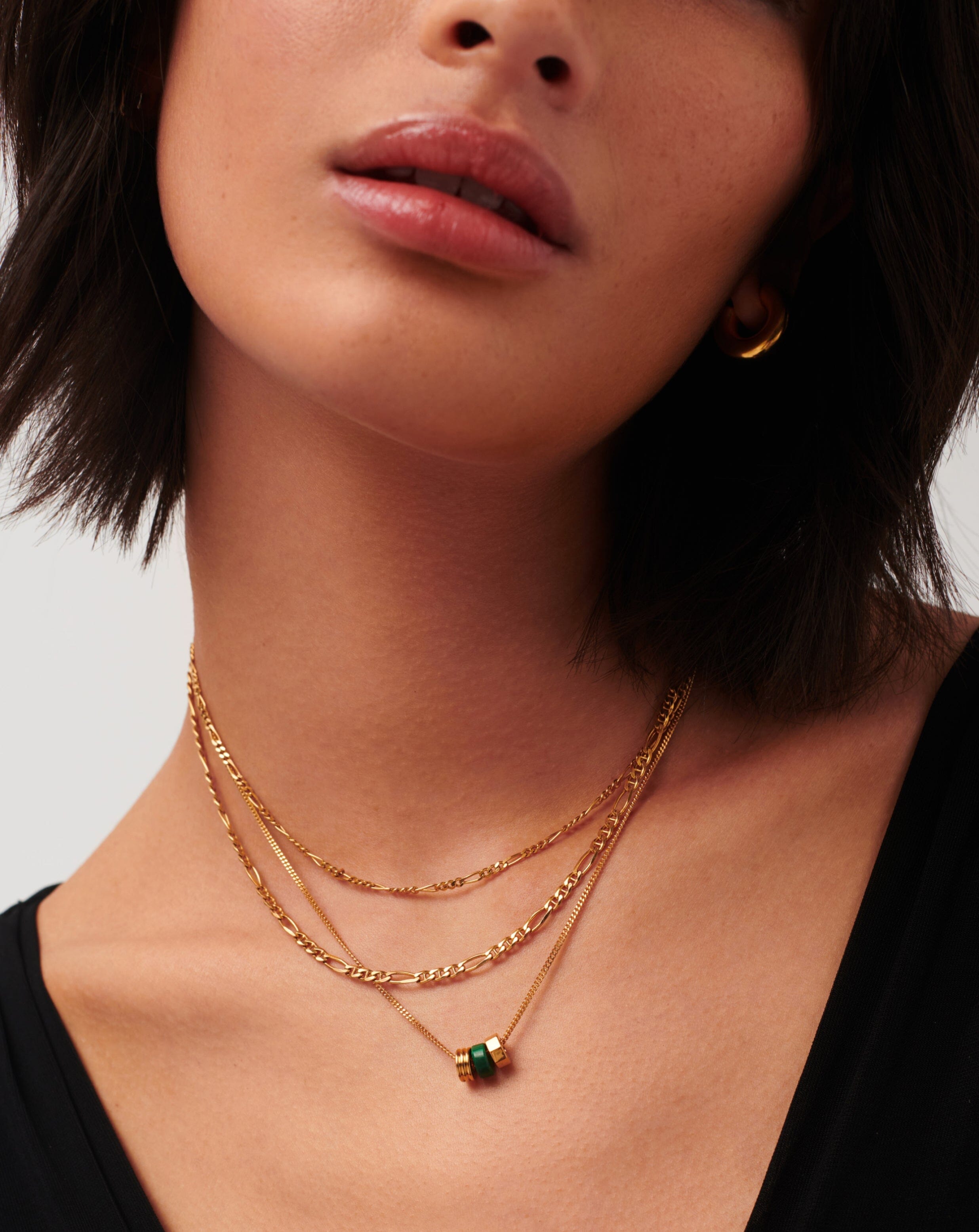 Abacus Beaded Floating Charm Necklace | 18k Recycled Gold Vermeil on Recycled Sterling Silver