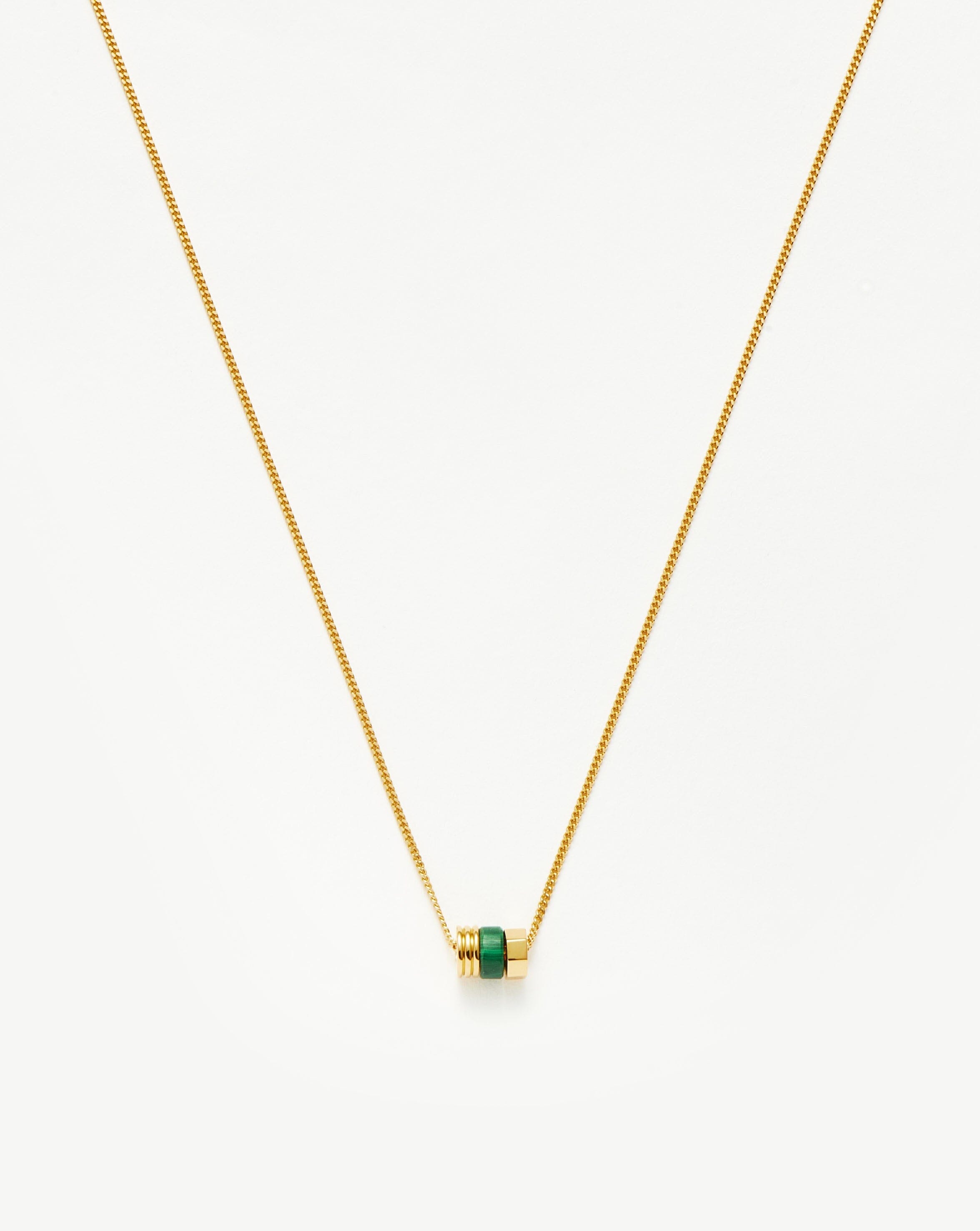 Abacus Beaded Floating Charm Necklace | 18k Recycled Gold Vermeil on Recycled Sterling Silver