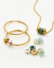 Abacus Beaded Gemstone Make-Your-Own Set | 18k Recycled Gold Vermeil on Recycled Sterling Silver