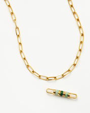 Abacus Beaded Spinning Charm Necklace | 18k Recycled Gold Plating on Brass