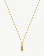 Abacus Beaded Spinning Pendant Necklace | 18k Recycled Gold Vermeil on Recycled Sterling Silver