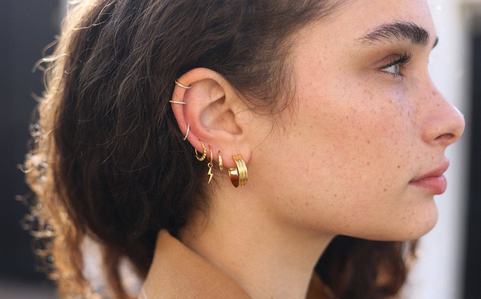 Ancien Hoop Earrings | 18k Gold Vermeil