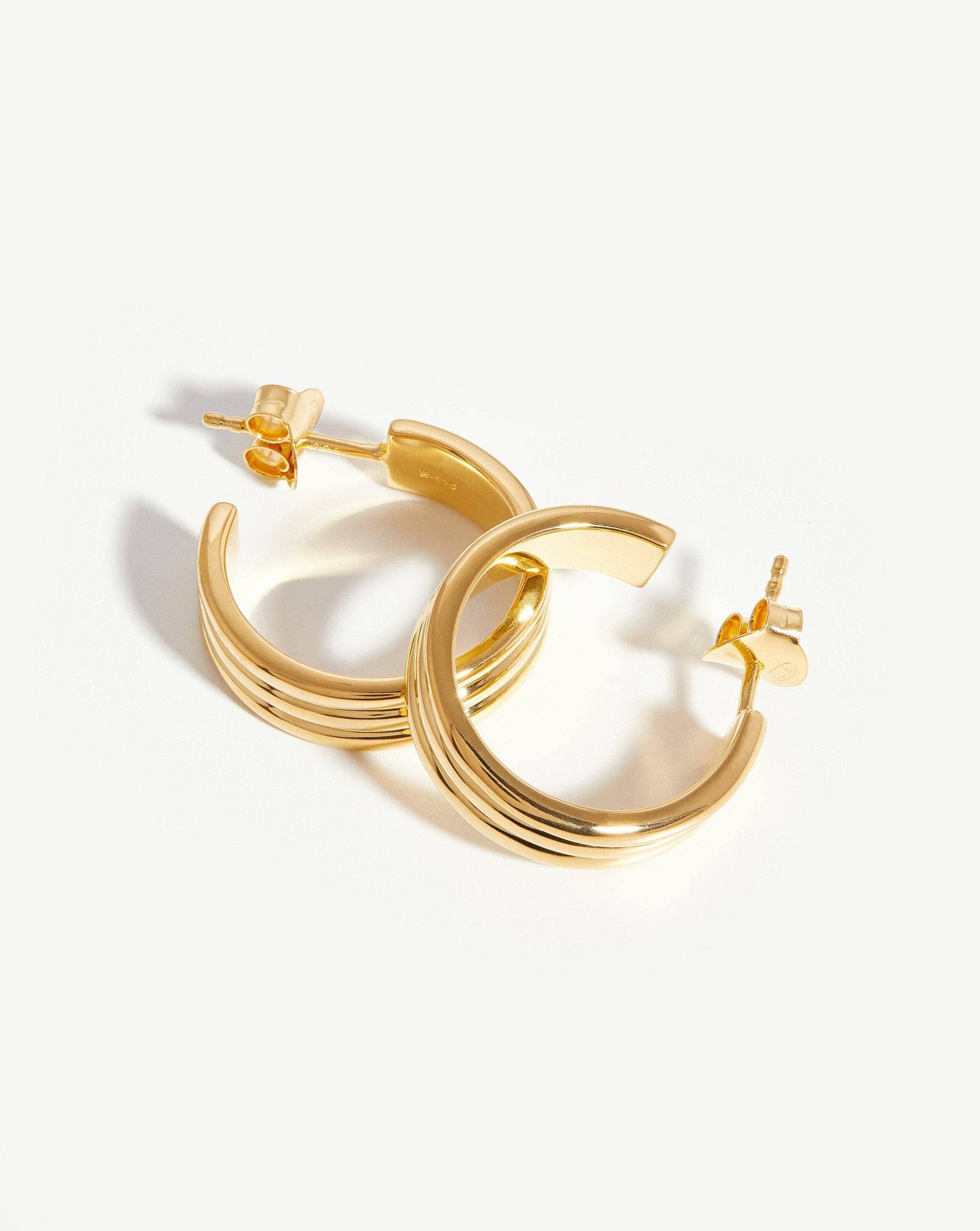 Ancien Hoop Earrings | 18k Gold Vermeil