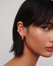 Beaded Stone Double Ear Cuff | 18k Gold Vermeil/Cubic Zirconia