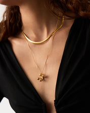 Atom Large Pendant Necklace | 18k Gold Plated