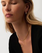 Atom Pendant Necklace | 18k Gold Vermeil Cubic Zirconia