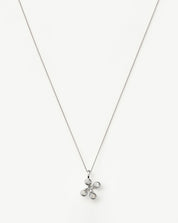 Atom Pendant Necklace | Sterling Silver Cubic Zirconia