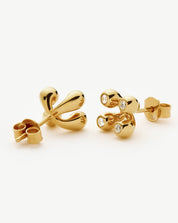 Atom Stud Earrings | 18k Gold Vermeil