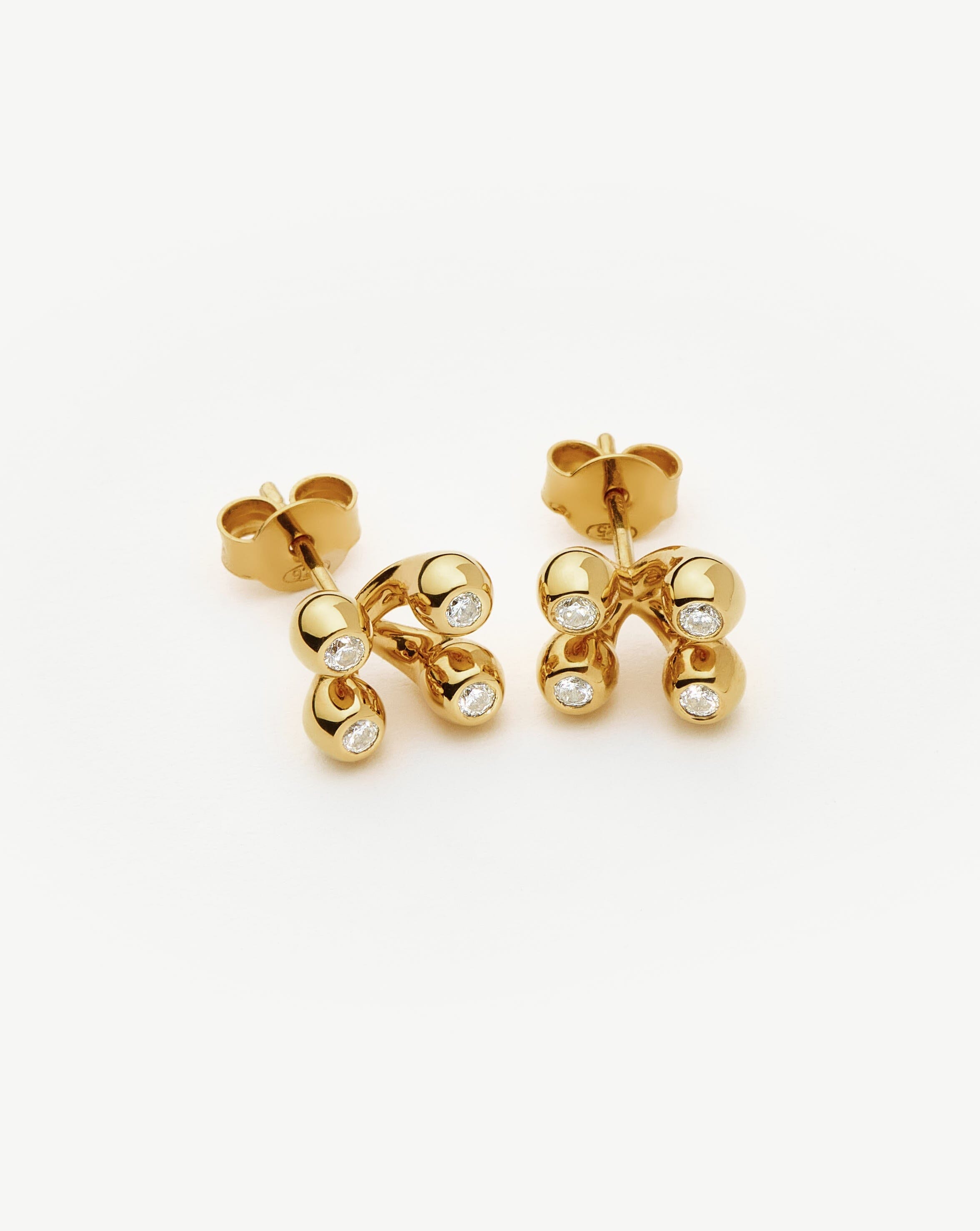 Atom Stud Earrings | 18k Gold Vermeil