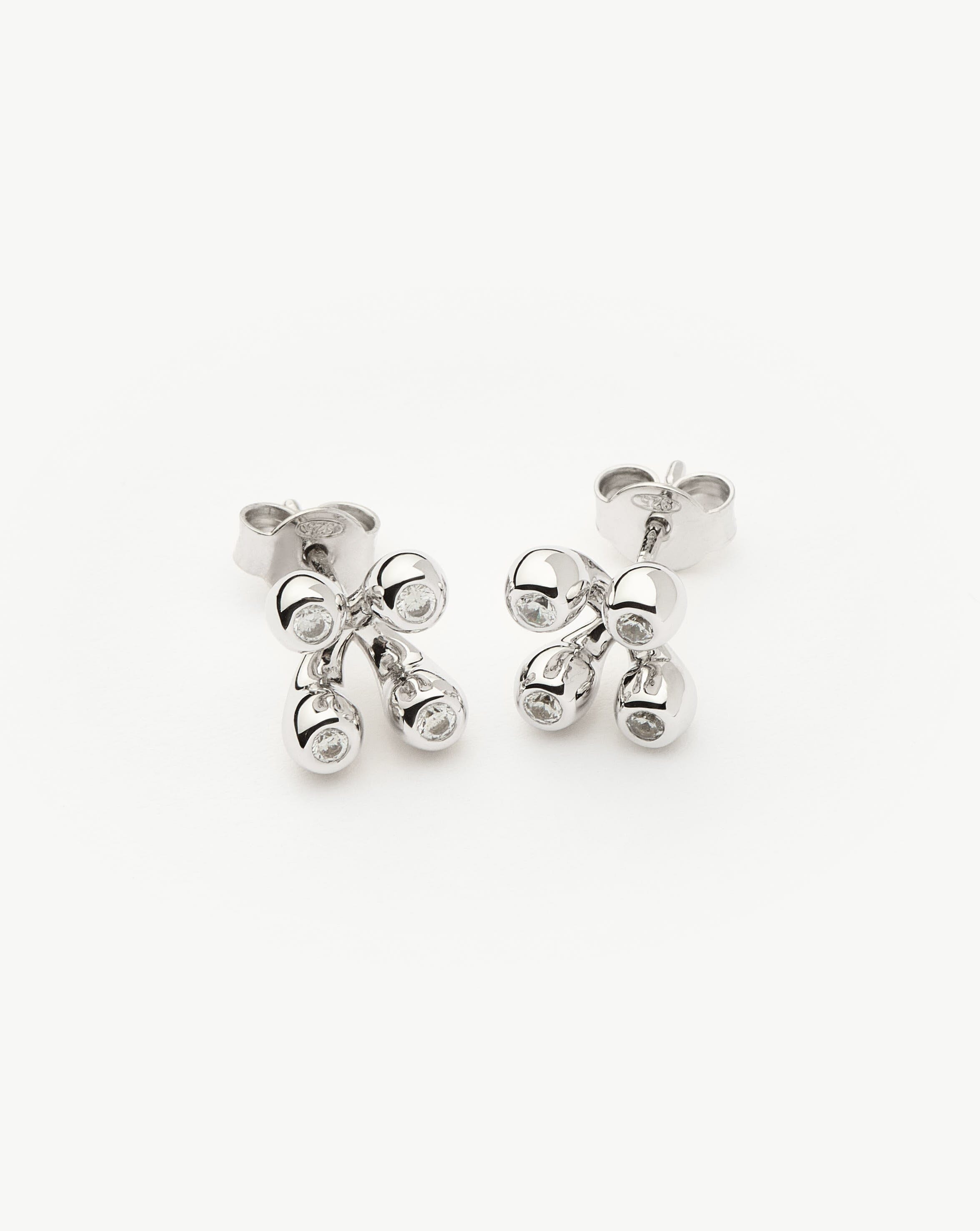 Atom Stud Earrings | Sterling Silver