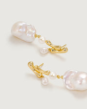 Bamboo Baroque Pearl Earring