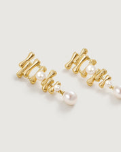 Bamboo Pearl Earring