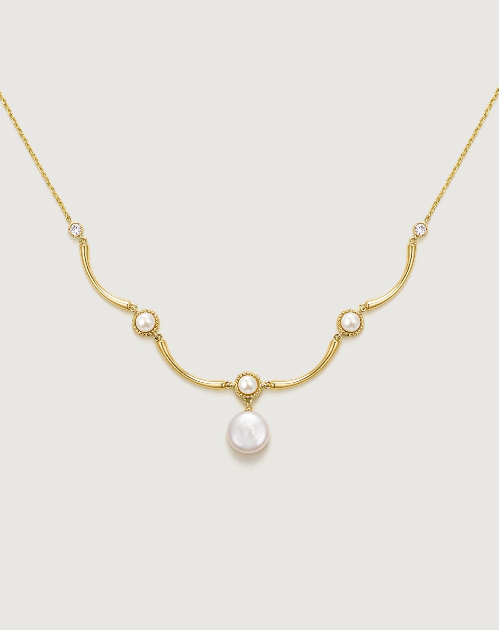 Bamboo Pearl Necklace