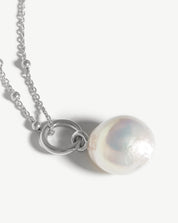 Baroque Pearl Chain Necklace | Sterling Silver/Pearl