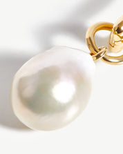 Baroque Pearl Ovate Earrings | 18k Gold Vermeil/Pearl