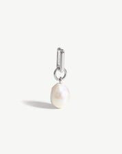 Baroque Pearl Single Ovate Earring | Sterling Silver/Pearl