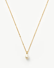 Baroque Pearl Twisted Chain Necklace | 18k Gold Plated Vermeil/Pearl