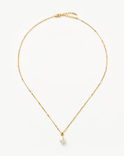 Baroque Pearl Twisted Chain Necklace | 18k Gold Plated Vermeil/Pearl