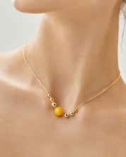 Beeswax Amber Necklace