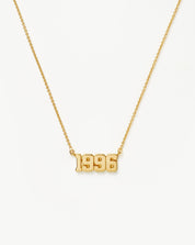 Birth Year Necklace  - Year 1996 | 18k Gold Vermeil