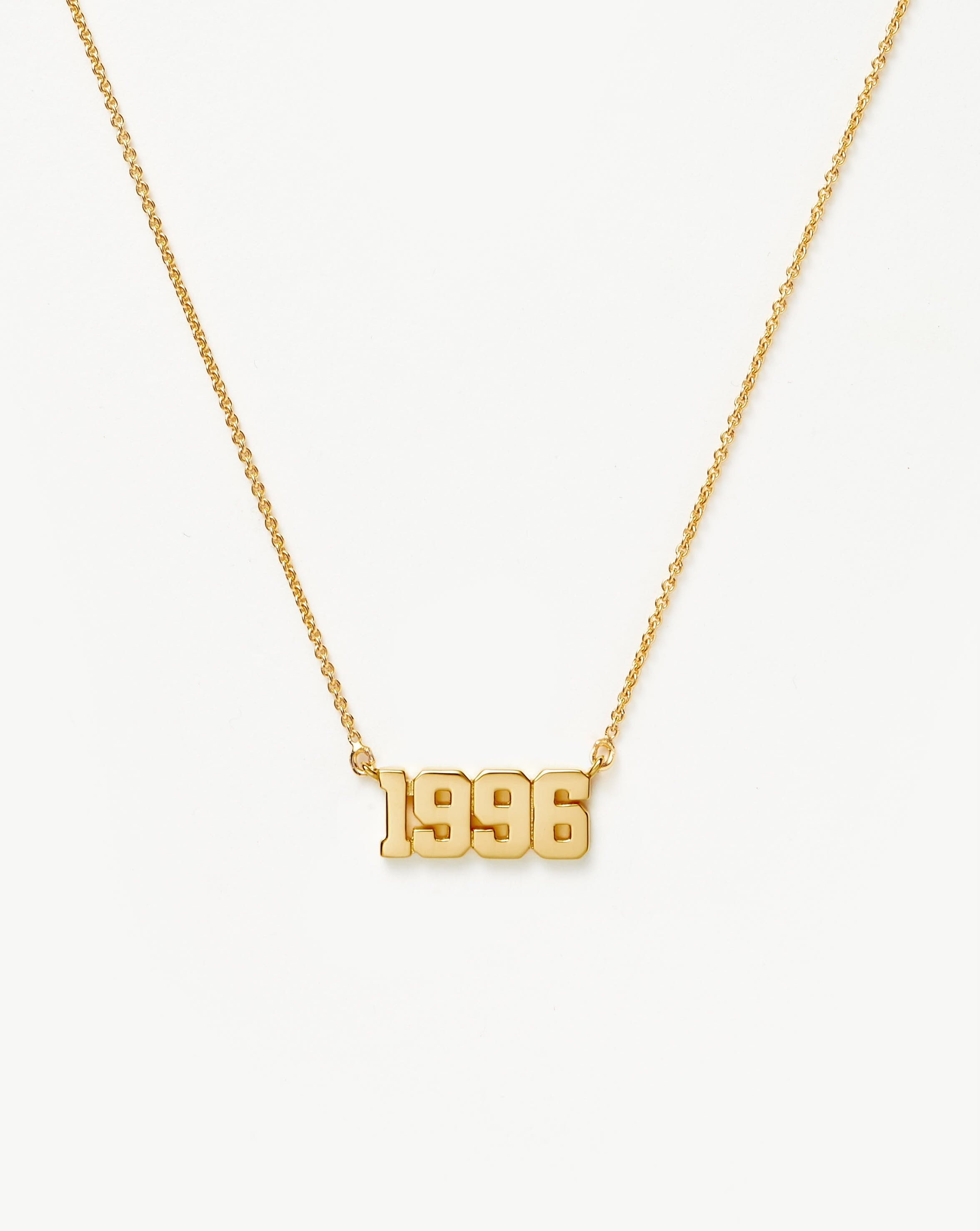 Birth Year Necklace  - Year 1996 | 18k Gold Vermeil