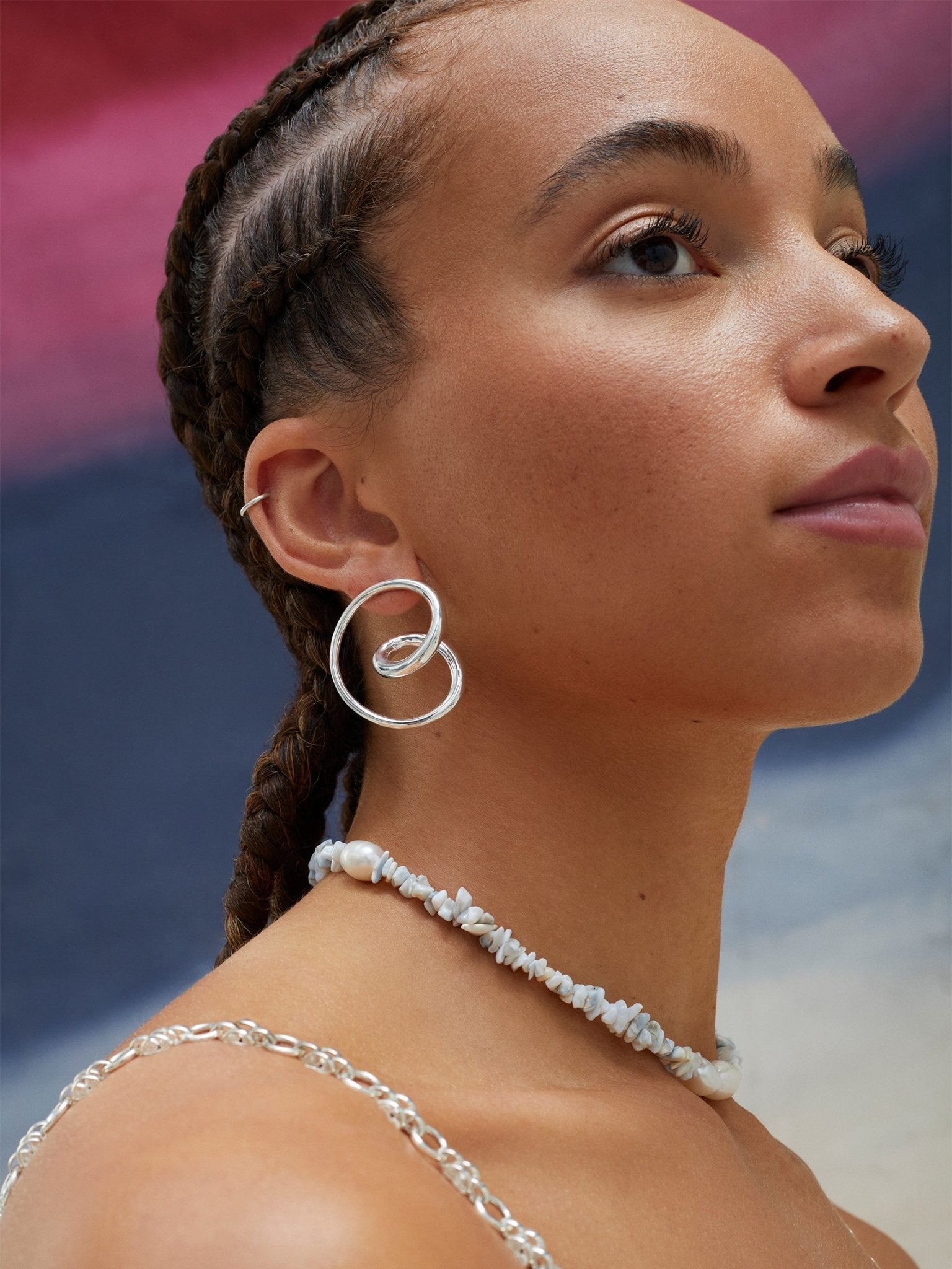 Blue Opal and Pearl Necklace