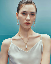 Breaking Dawn Baroque Pearl Necklace