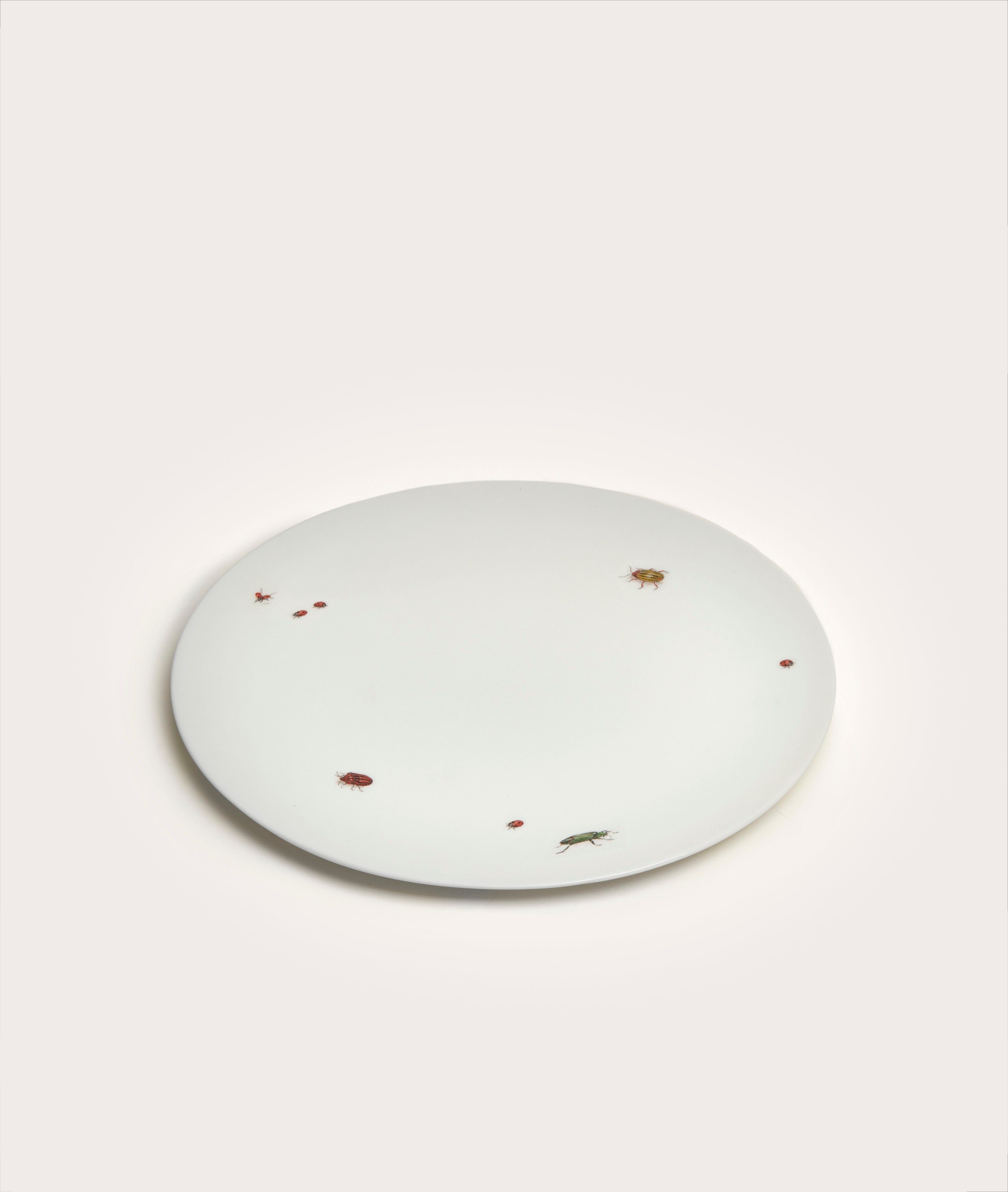 Serving Plate, Bug Trompe L'oeil