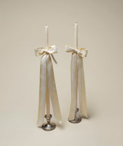 Taper Candle, Lace Bow