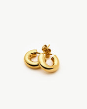 Chubby Mini Hoop Earrings | 18k Gold Vermeil