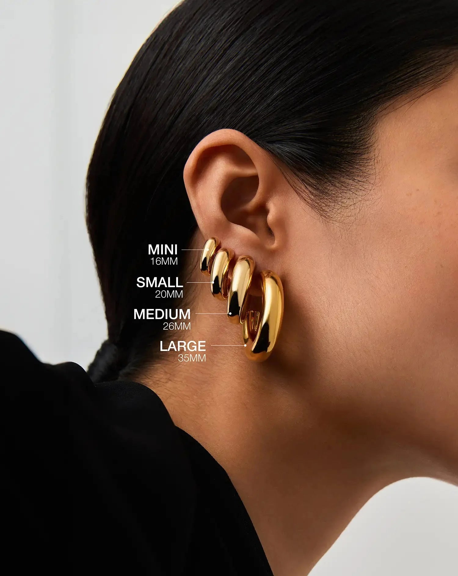 Chubby Mini Hoop Earrings | 18k Gold Vermeil